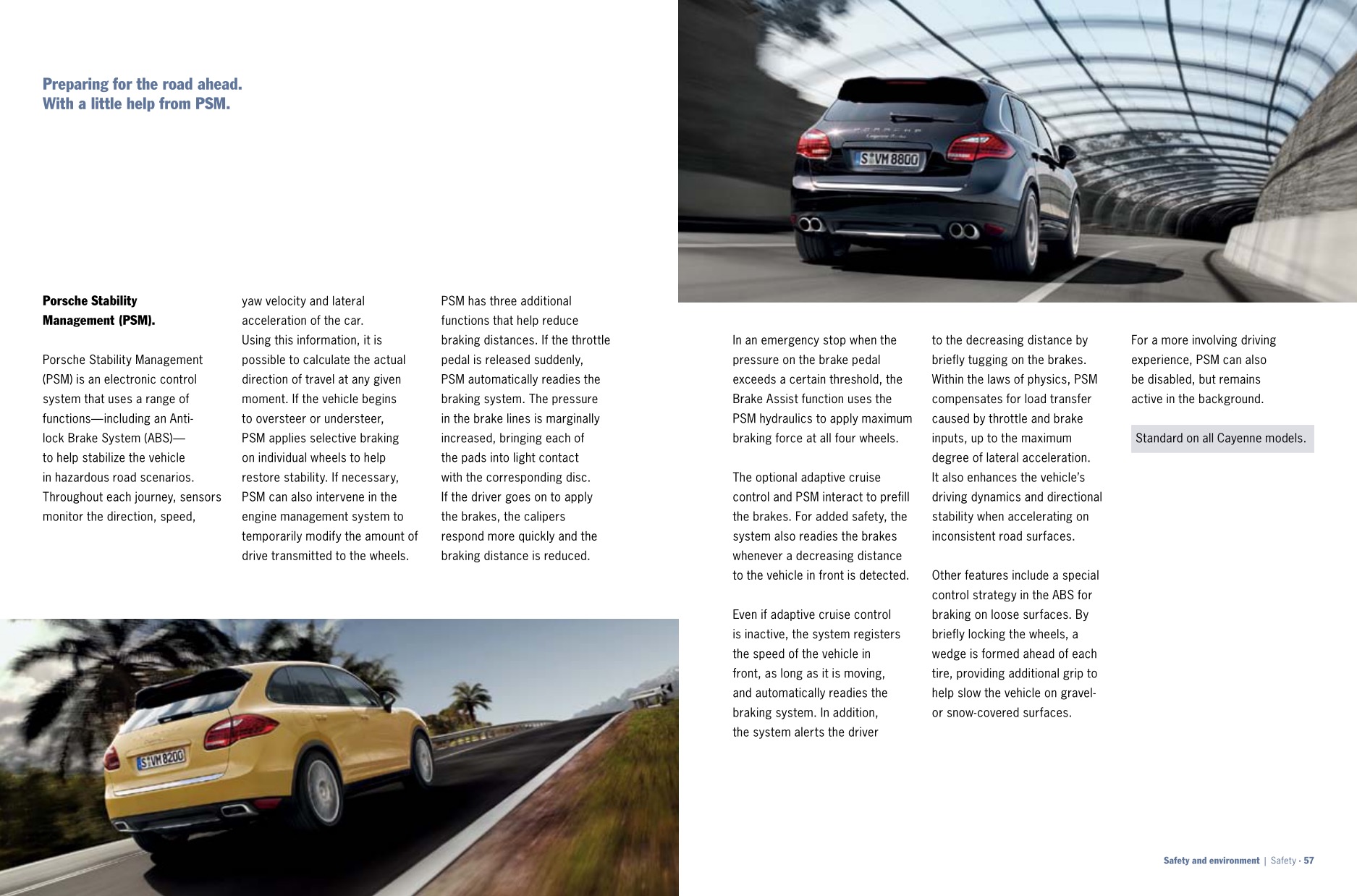2011 Porsche Cayenne Brochure Page 61